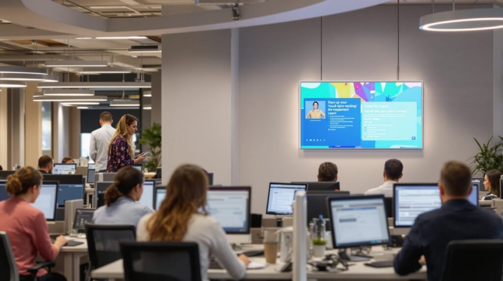 L’affichage dynamique face aux mails internes : qui capte vraiment l’attention ?